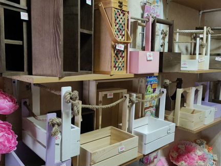 Ящики деревянные для подарков