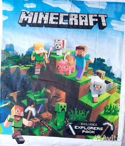 Плед и наволочка с Майнкрафт