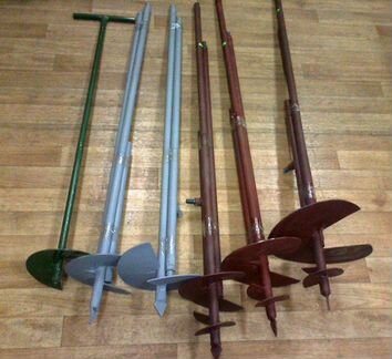 Бур садовый ручной земляной для столбов