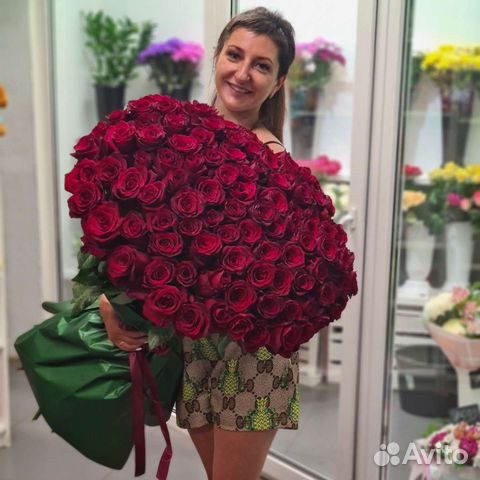 101 роза эквадор 