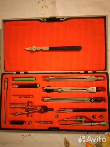 Готовальня с рейсфедерами СССР