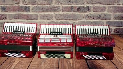 Аккордеон немецкий 3/4, 7/8, 4/4 Weltmeister
