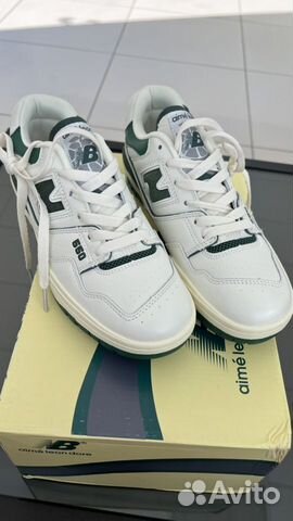 Новые new balancr 550 white green 38-40p