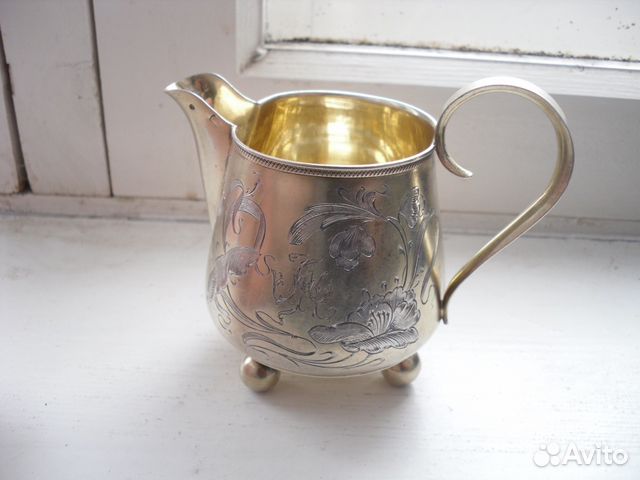 Сливочник с узором Ag 84