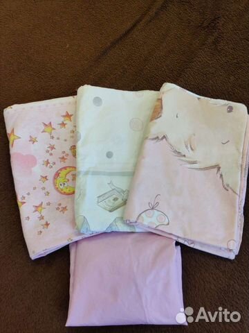 Детское постельное белье 3 комплекта 120х60