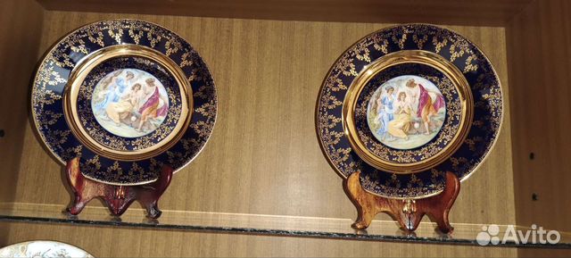 Тарелка винтажная декоративная фарфор