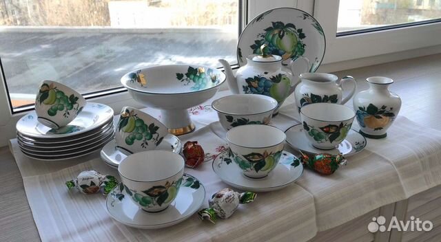 Сервиз Зелёное яблоко / Плоды лфз