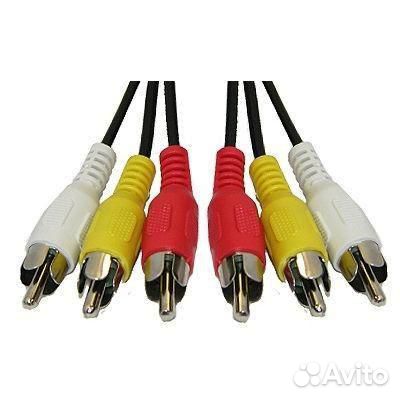 Кабель Cadena аудио-видео 3rca-3rca