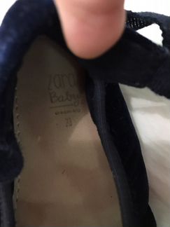 Балетки zara бархатные детские новые
