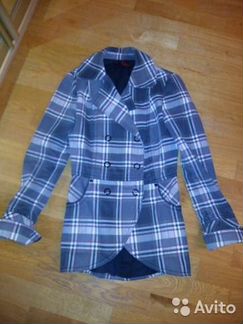 Пиджак плотный в клетку