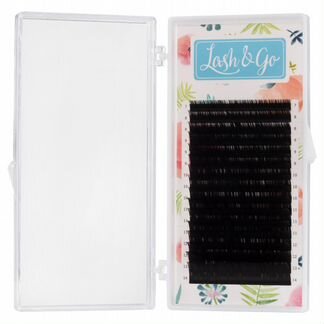 Черные ресницы Lash&Go микс (C, 0.10, 7-14mm)