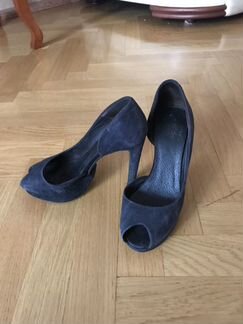Туфли синие замшевые Hugo boss
