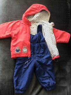 Комплект детский, комбинезон и куртка