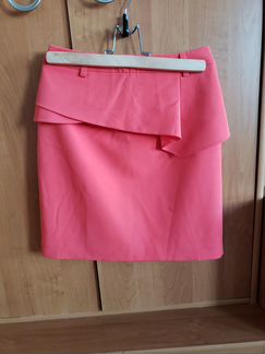 Юбка нарядная кораллового цвета Кира Пластинина