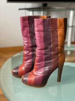 Сапоги женские кожаные