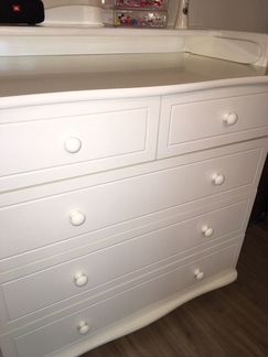 Пеленальный комод (Белый) Красная звезда С571