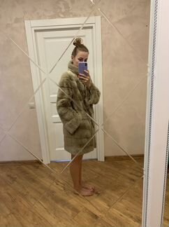 Шуба норка поперечка