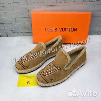 Эспадрильи Louis Vuitton с мехом