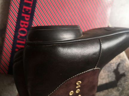 Детские сапоги осенние кожаные, 35-36р