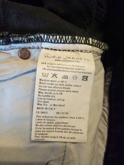 Nudie Jeans, джинсы, made in Italy