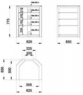Стойка тумба для аппаратуры