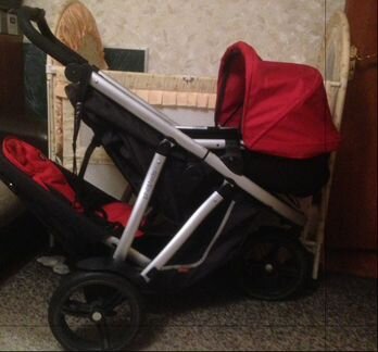 Phil and teds vibe +блок для новорождённых и аксы