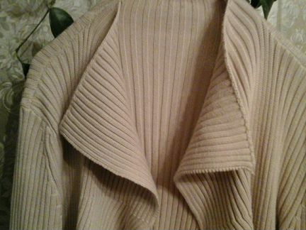 Кардиган женск 48-52 разм Трикотаж плотный Х/б