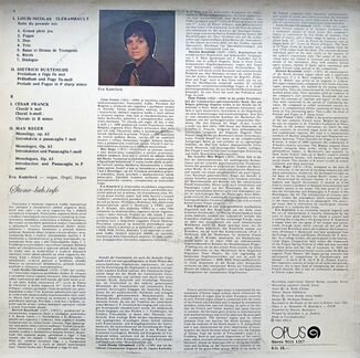Kamrlova Eva Organ Recital LP