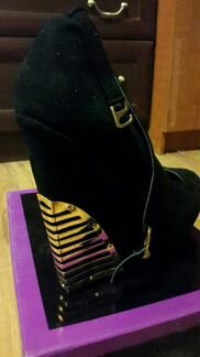 Замшевые Туфли на танкетке