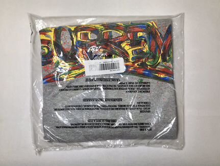 Футболка Supreme Paint Logo Tee Grey