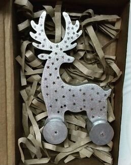 Новогодние деревянные олени