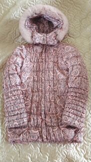 Стильное зимнее пальто Alpex, рост 140см