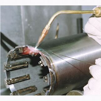 Восстановление ремонт алмазных коронок пайка