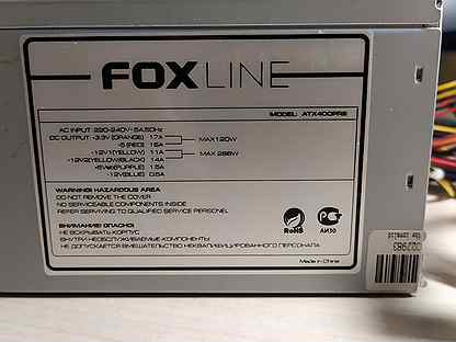 Схема блока питания foxline atx 400prs