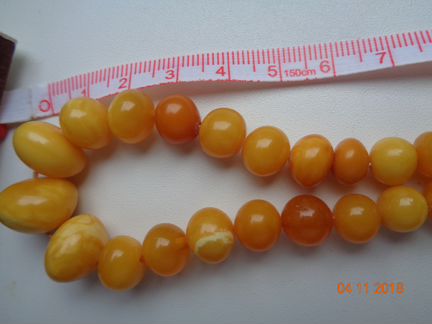 Старые янтарные бусы СССР