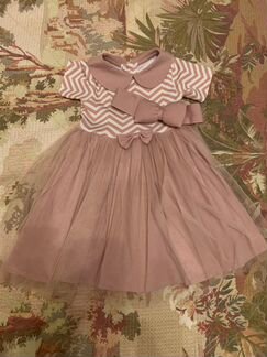 Платье с легинсами для принцессы на праздник, р.86