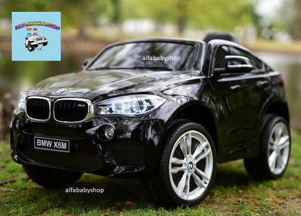 Детский электромобиль BMW X6M в черном цвете