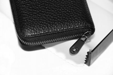 Мужской кожаный клатч портмоне Montblanc black 07