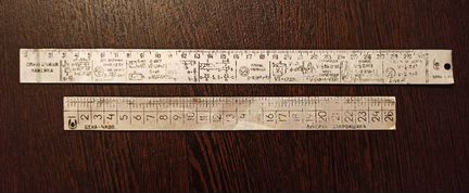 Линейки, транспортиры, лекала СССР