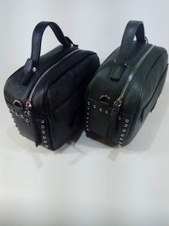 Кожаная сумка (зелёная)