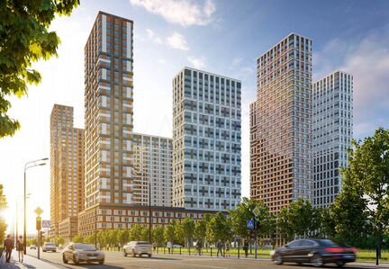 2-к апартаменты, 68.3 м², 33/39 эт.
