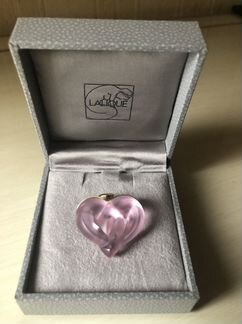 Кулон Lalique Satin Pink Entwined Heart