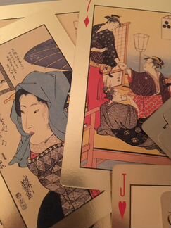 Карты Япония золотые коллекционные