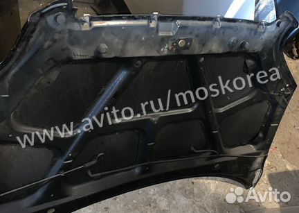 Капот Chevrolet Aveo (T250) - черный