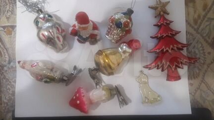 Елочные игрушки старинные