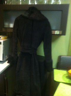 Пальто жен замша