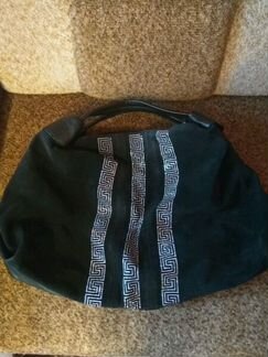 Женская сумка натуральная кожа+ замша