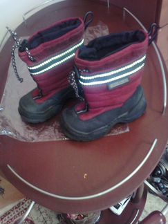 Сапожки ессо, утепленные бордового цвета