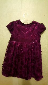 Очень нарядное платье для девочки р-р 128