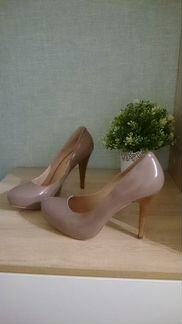 Туфли на скрытой платформе какао с молоком